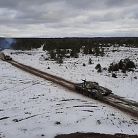 Тактико-строевое занятие с гвардейцами