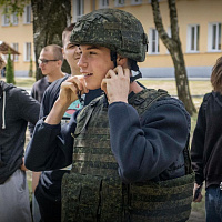 Продолжаются военно-полевые сборы со старшеклассниками