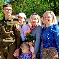 Чествование увольняемых в запас военнослужащих срочной службы в 49-й радиотехнической бригаде