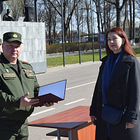 Чествование военнослужащих в кинологическом центре Вооружённых Сил