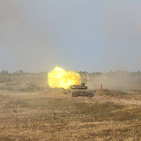 Военнослужащие 11 омбр выполнили упражнение контрольных стрельб из танка Т-72Б