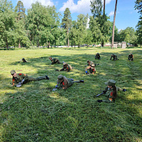 Продолжает работу военно-патриотический круглосуточный палаточный лагерь «Доблесть»