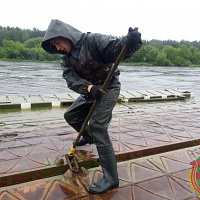 Учатся понтонёры