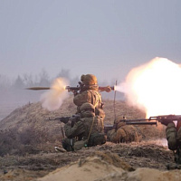 Ротное тактическое учение с гвардейцами