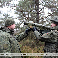 Показное занятие на Гожском полигоне