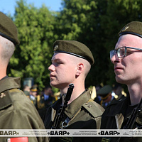 Принятие Военной присяги новым пополнением в Жодино