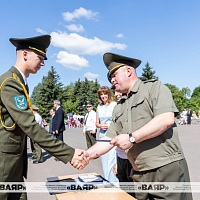На военном факультете в БГАА состоялся очередной выпуск офицеров