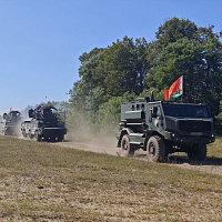 Тактические учения с боевой стрельбой с подразделениями зенитного ракетного полка СЗОК