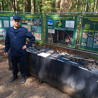 Военнослужащие 120-й отдельной гвардейской механизированной бригады посетили урочище «Уручье»