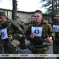 В Военной академии прошли соревнования по марш-броску