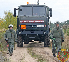 Тренировка военных сапёров