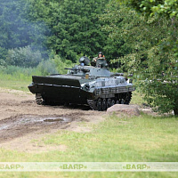 Занятие по преодолению водной преграды с военнослужащими 11 омбр