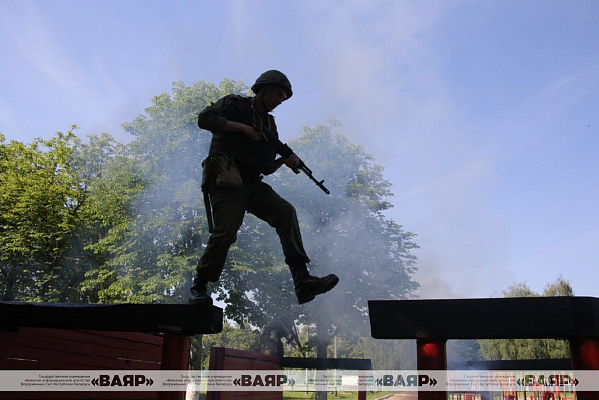 Комплексное занятие с новым пополнением в Гродненском гарнизоне