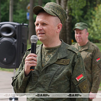 Торжественная церемония закрытия учебно-полевого сбора прошла у мемориала героям 120-й дивизии в Уручье