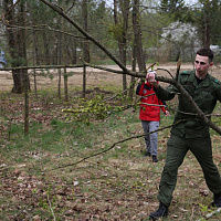 Гродненцы также приняли участие в республиканском субботнике