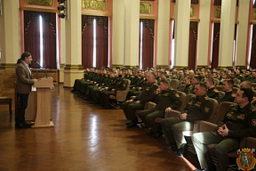 Алексей Дзермант посетил Минское суворовское военное училище