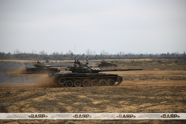 На Гожском полигоне продолжается состязание на лучший мотострелковый и танковый взвод ЗОК