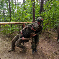 Военнослужащие 11омбр отработали задачи по организации охраны и обороны района