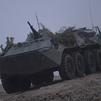 Ротное тактическое учение с гвардейцами