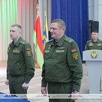 На военном факультете в Белорусской государственной академии авиации прошёл выпуск