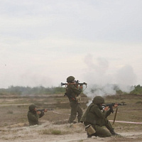 С военнообязанными прошло ротное тактическое учение с боевой стрельбой