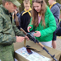 Военнослужащие 361 боо (ЦОВУ) приняли участие в проведении открытого слета учащихся педагогических классов