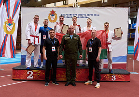 Белорусские армейские спортсмены взяли «бронзу» на чемпионате по армейскому рукопашному бою в Москве