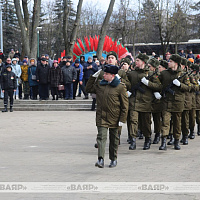 Митинг-реквием, посвящённый Дню памяти воинов-интернационалистов, прошёл сегодня в Гродненском гарнизоне