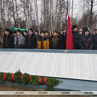 Открытие восстановленного памятника воину-освободителю