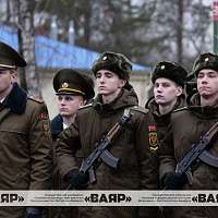 Военную присягу приняли новобранцы 361-й базы охраны и обслуживания