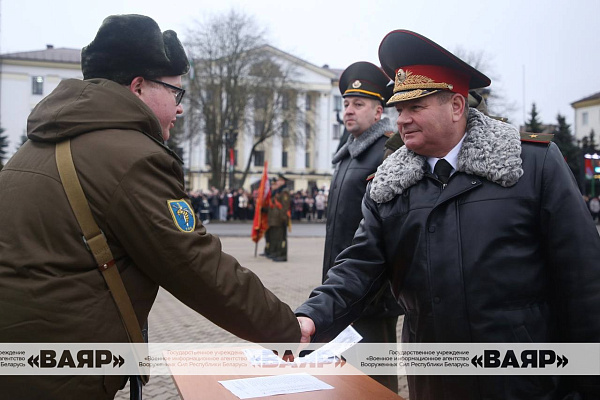 Принятие присяги новым пополнением Северо-Западного оперативного командования