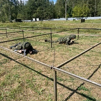Занятия по инженерной и тактической подготовке с курсантами военно-транспортного факультета в БелГУТ