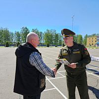 В 65 автбр состоялось чествование военнообязанных, увольняемых в запас