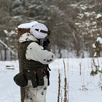 Занятия по огневой подготовке с военнослужащими механизированной бригады