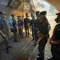 Занятия по РХБЗ с новым пополнением