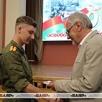 В МСВУ прошла церемония чествования участников парада войк, посвященного 80-летию освобождения Беларуси от немецко-фашистских захватчиков