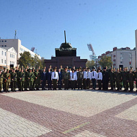 Первокурсники военно-транспортного факультета БелГУТа приняли Военную присягу