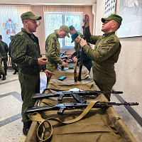 Огневая подготовка курсантов и офицеров военно-медицинского института в БГМУ