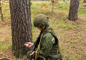 С курсантами военного факультета в БГУ проходят занятия по тактике