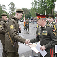 В 361 боо (ЦОВУ) состоялся ритуал приведения военнослужащих нового пополнения к Военной присяге
