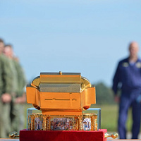 Ковчег с мощами святого великомученика Георгия Победоносца прибыл в в/ч 19764