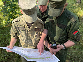 С курсантами ВТФ в БелГУТ проведено практическое занятие по военной топографии