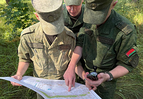 С курсантами ВТФ в БелГУТ проведено практическое занятие по военной топографии