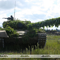 На полигоне Лепельский у военнослужащих 19 омбр проходит ротное тактическое учение 