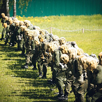 Занятия с новым пополнением 5-й отдельной бригады специального назначения