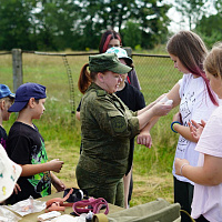 Мероприятие военно-патриотической направленности для воспитанников лагеря «Вереск»