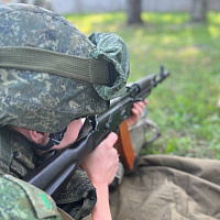 Курсанты военно-медицинского института в БГМУ выполнили упражнения начальных стрельб