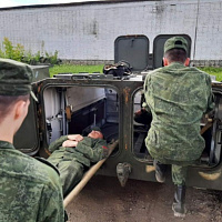 Занятия с курсантами военно-медицинского института в БГМУ