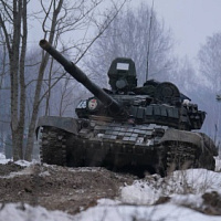 Проверка одного из танковых батальонов 19 омбр