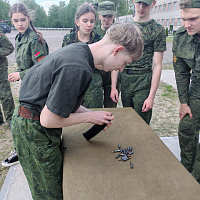 В 111 абр прошёл этап военно-патриотической игры «Орлёнок»